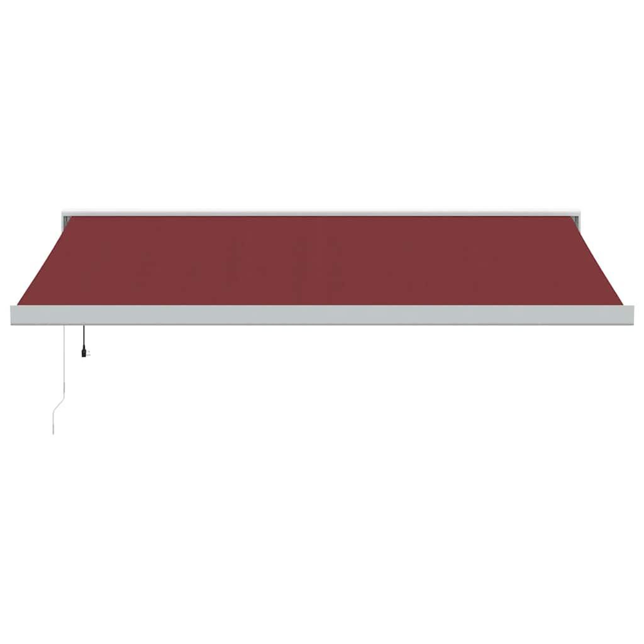 Voir la diapositive 3 : VIDAXL Auvent retractable automatique bordeaux 400x300 cm