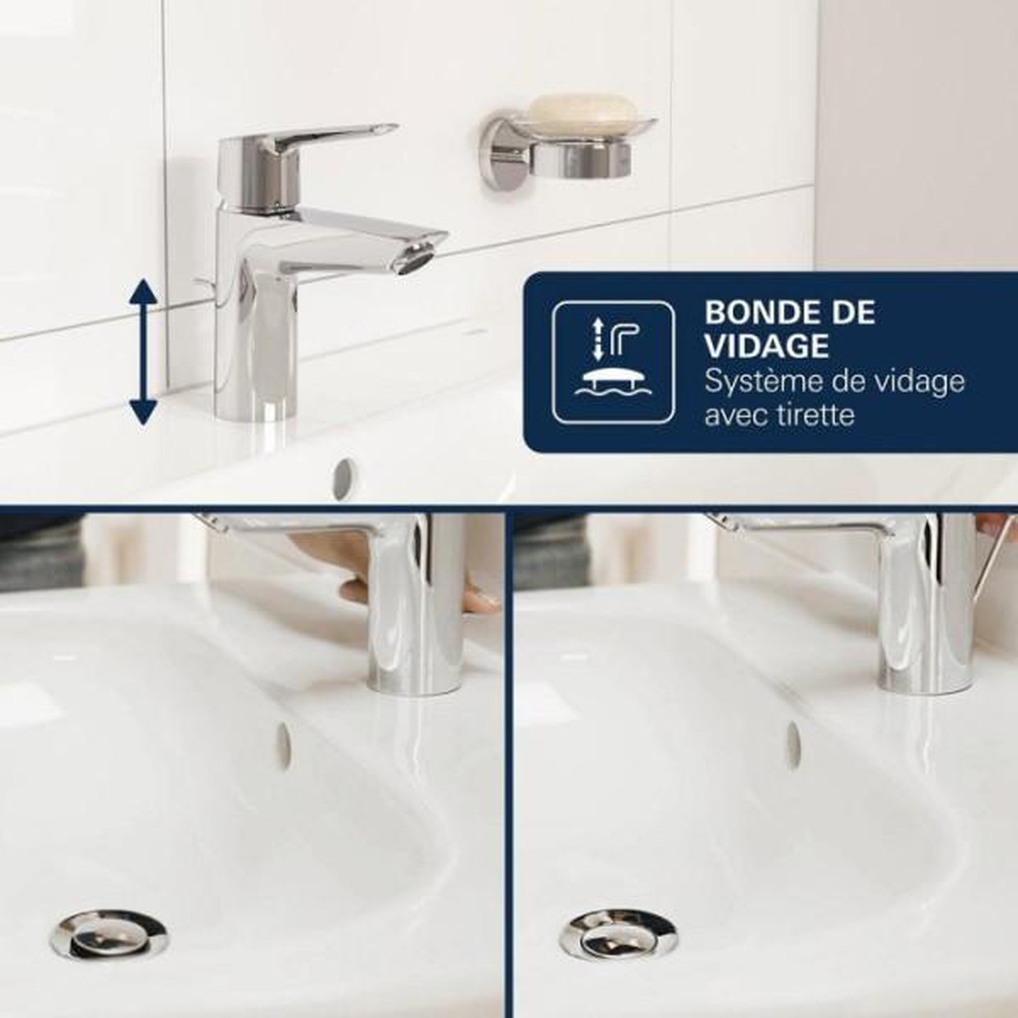 Voir la diapositive 6 : Grohe Mitigeur de bidet - grohe dice - chrome