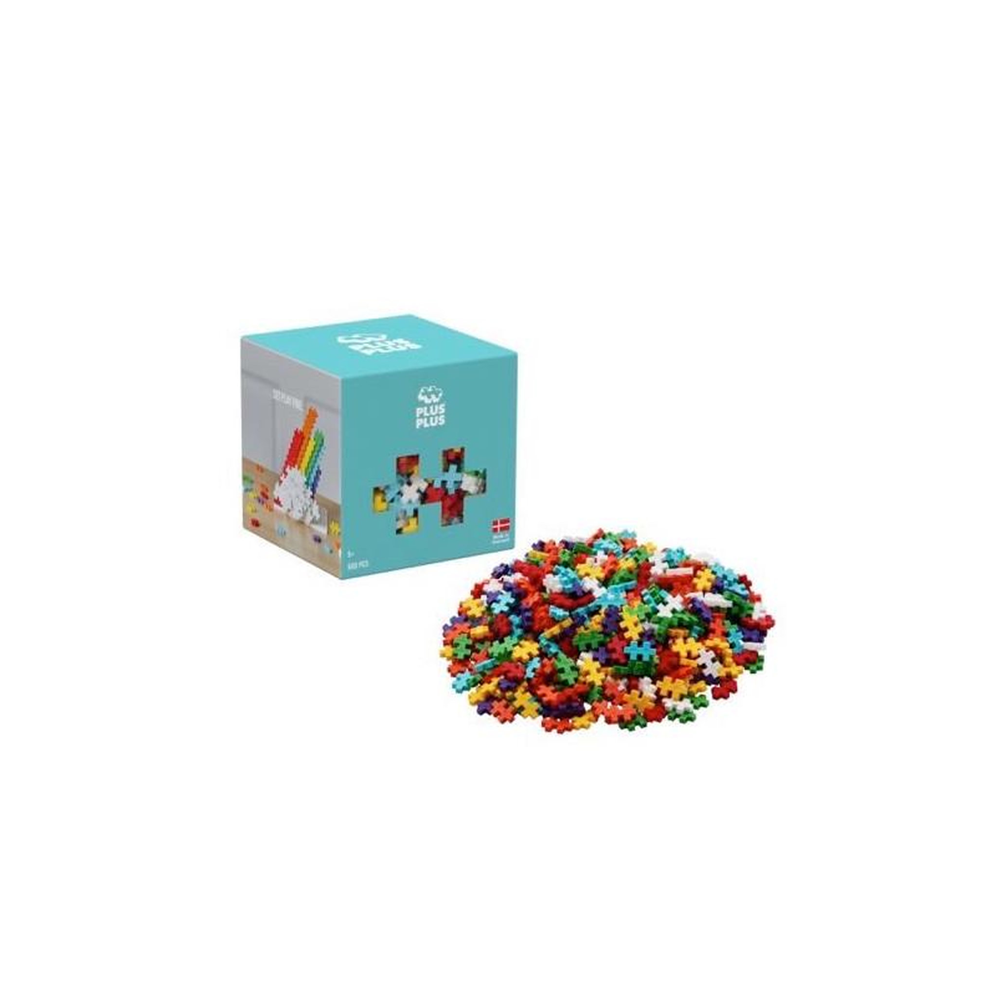 PlusPlus Jeu de construction Plus Plus Recharge Arc en ciel 600 pièces