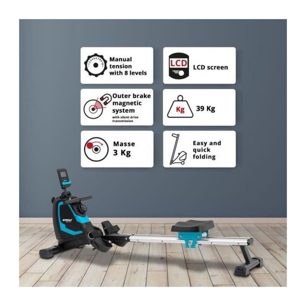 STRIALE Rameur STRIALE SR-911  Magnetique