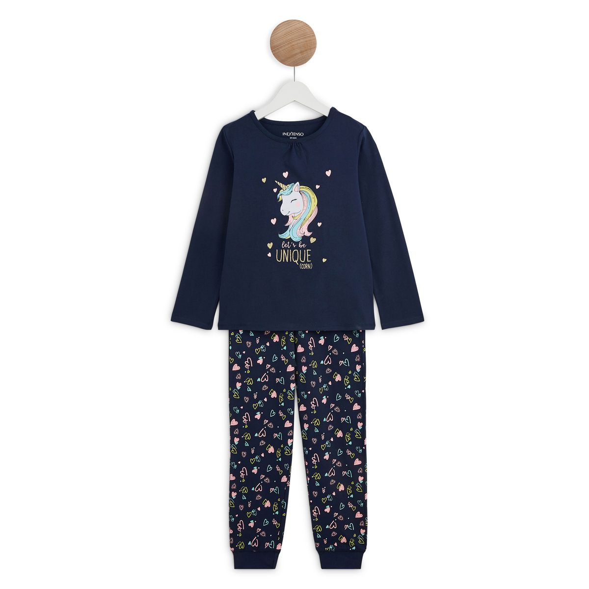 INEXTENSO Ensemble pyjama licorne fille