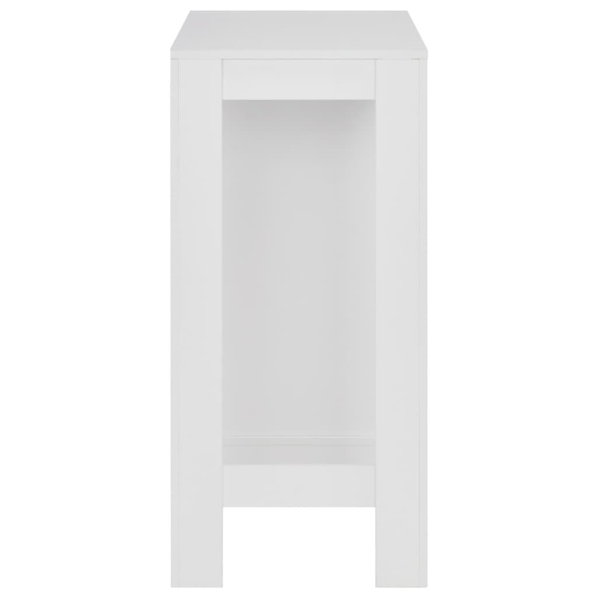 Voir la diapositive 4 : VIDAXL Table de bar avec etagere Blanc 110x50x103 cm