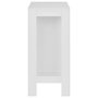 Voir la diapositive 4 : VIDAXL Table de bar avec etagere Blanc 110x50x103 cm