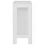 Voir la diapositive 4 : VIDAXL Table de bar avec etagere Blanc 110x50x103 cm
