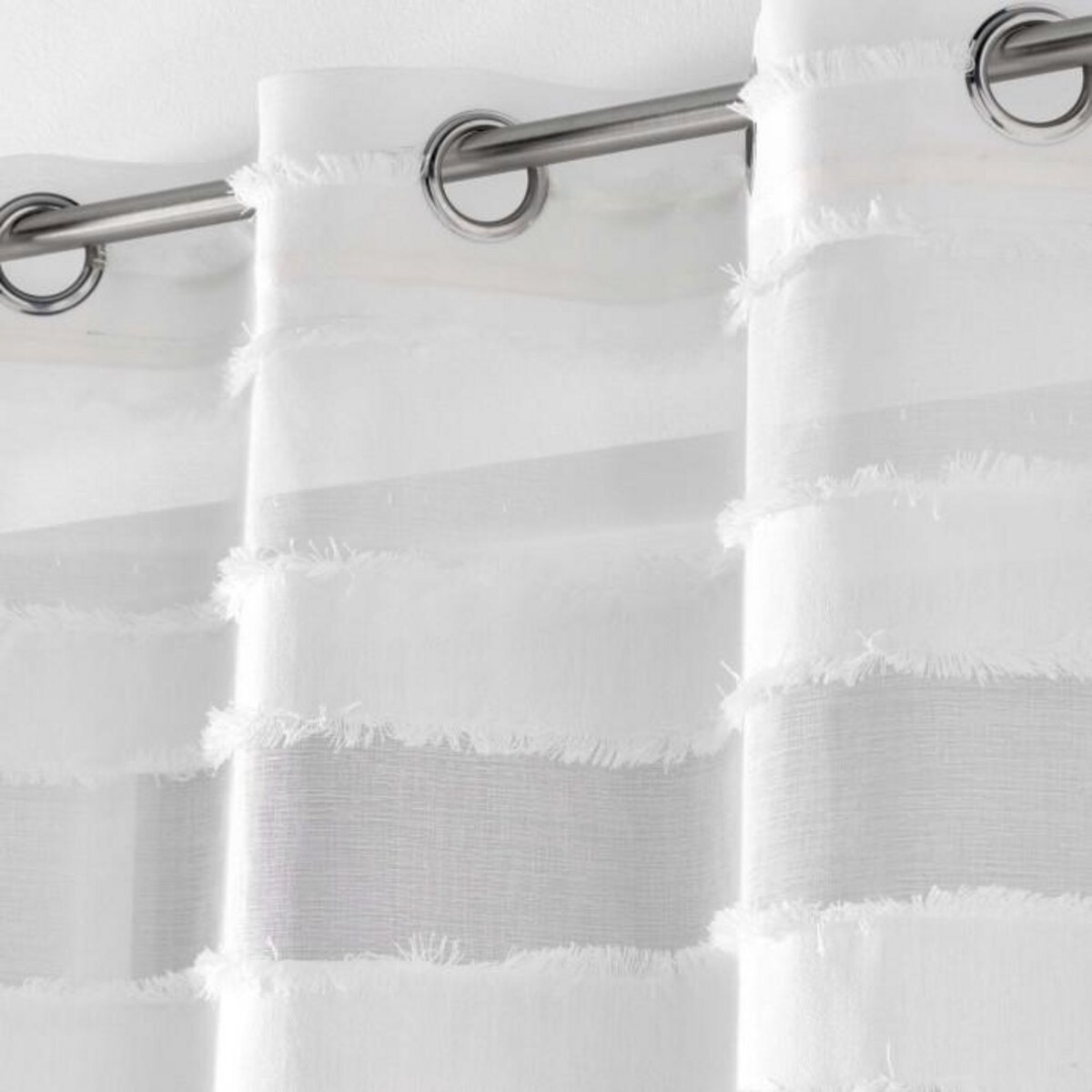 Paris Prix Rideau Voilage à Œillets  Lalina  140x260cm Blanc