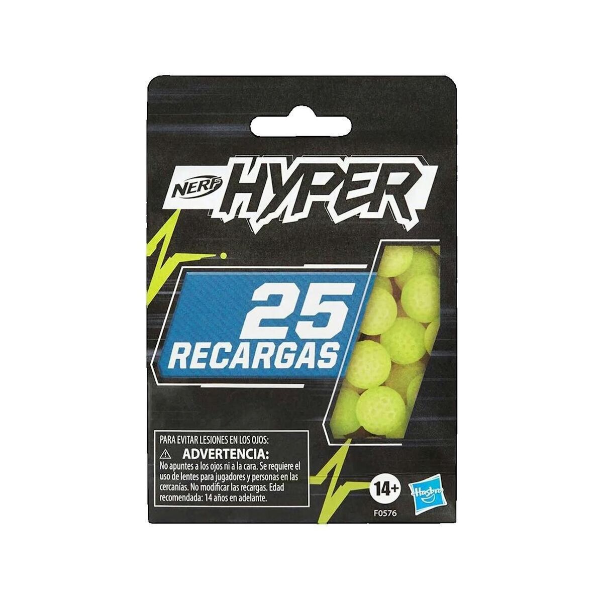 Nerf Billes en mousse Nerf Hasbro Hyper Jaune