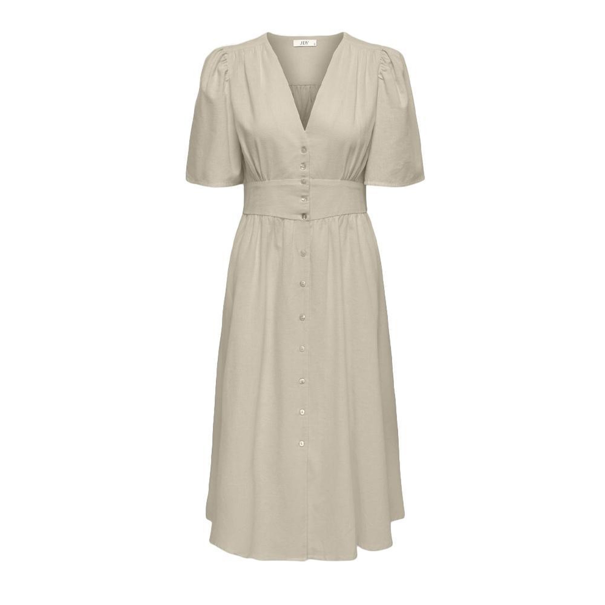 JACQUELINE DE YONG Robe Beige Femme JDY Nora 2/4 Midi. Coloris disponibles : Beige