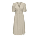 JACQUELINE DE YONG Robe Beige Femme JDY Nora 2/4 Midi. Coloris disponibles : Beige