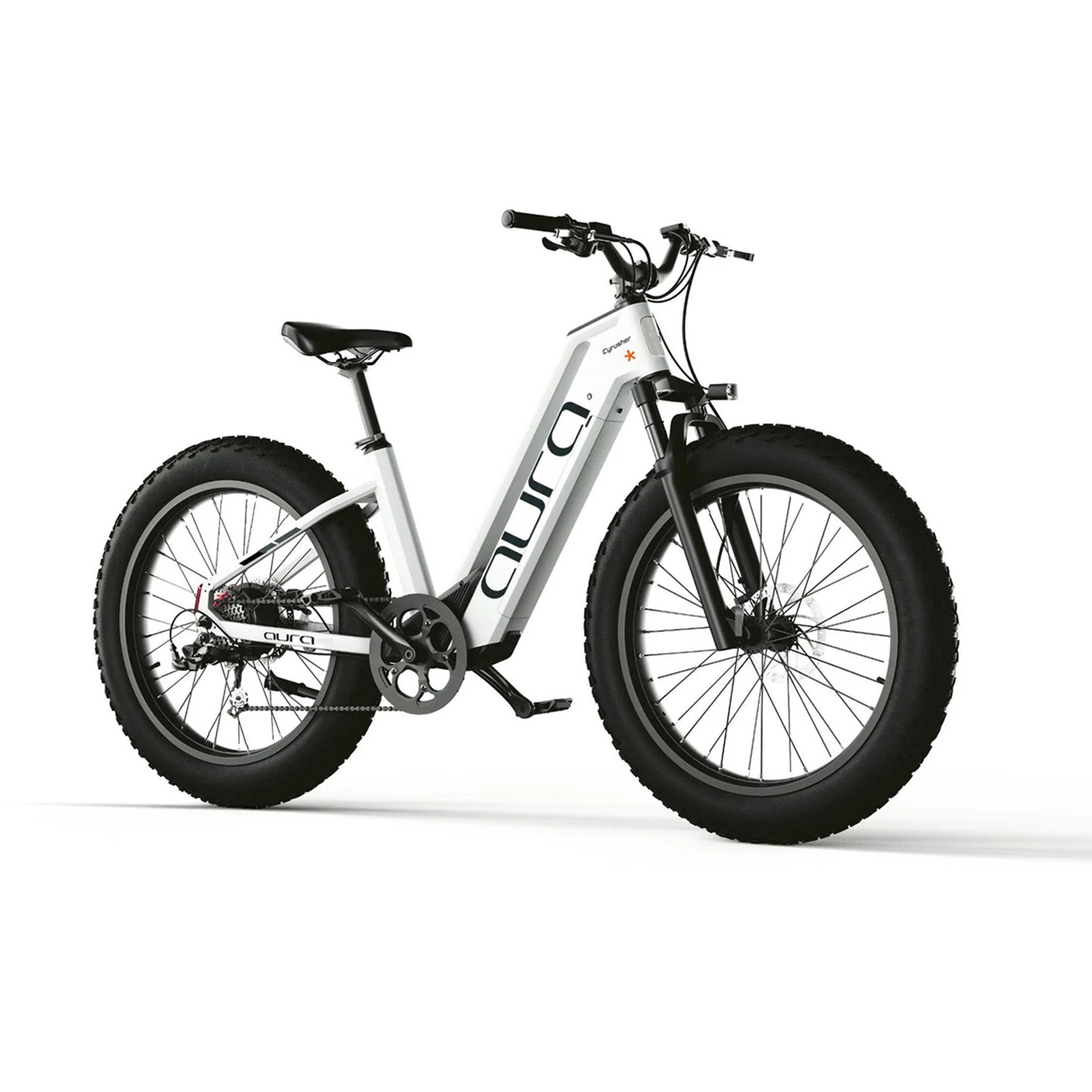 Voir la diapositive 2 : CYRUSHER Vélo électrique Cyrusher Aura à gros pneus 26 pouces
