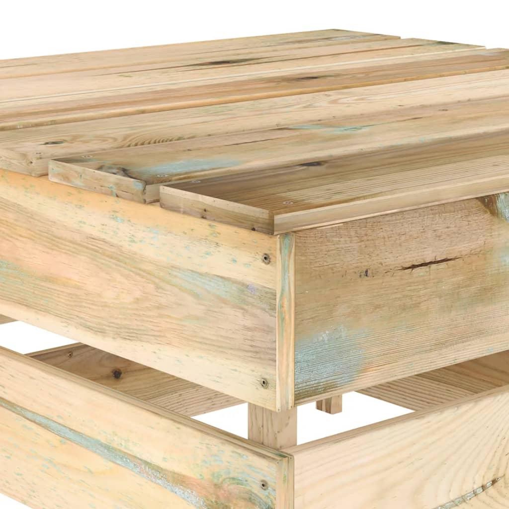 Voir la diapositive 5 : VIDAXL Tables palette de jardin 2 pcs Bois de pin impregne