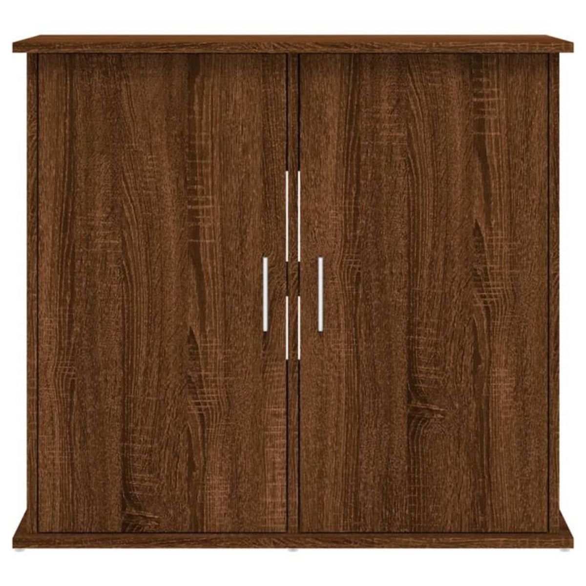 VIDAXL Support pour aquarium chêne marron 81x36x73cm bois d ingénierie