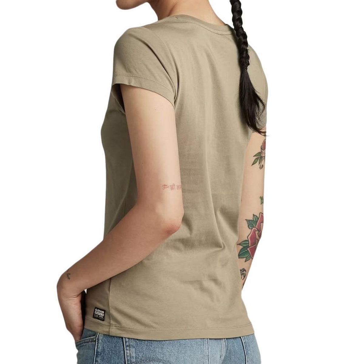 G-Star Raw T-shirt Kaki Femme G-Star Raw Eyben