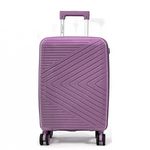 Bleucerise Valise cabine rigide Travel Light TSA 56cm Polypropylène. Coloris disponibles : Marron, Violet, Bleu, Gris