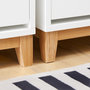Voir la diapositive 6 : SOBUY SoBuy - Meuble À Chaussures 3 portes - Blanc - 60x34x122cm - Nordique - FSR192-NW