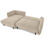 Voir la diapositive 2 : LISA DESIGN Gianni - canapé d'angle gauche 4 places convertible avec coffre en tissu