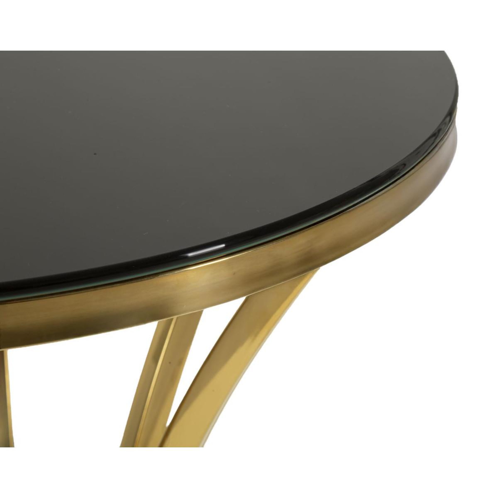 Voir la diapositive 4 : Paris Prix Table d'appoint  shanty  92cm noir & or