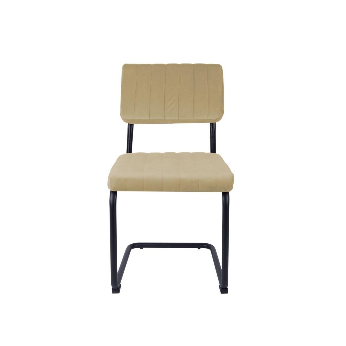 Leitmotiv 2 Chaises cantilevers design velours Keen