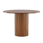 Paris Prix Table à Manger Ronde  Bianca  110cm Noyer