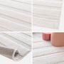Voir la diapositive 3 : SWEEEK Tapis intérieur motifs arches, poils ras, crème