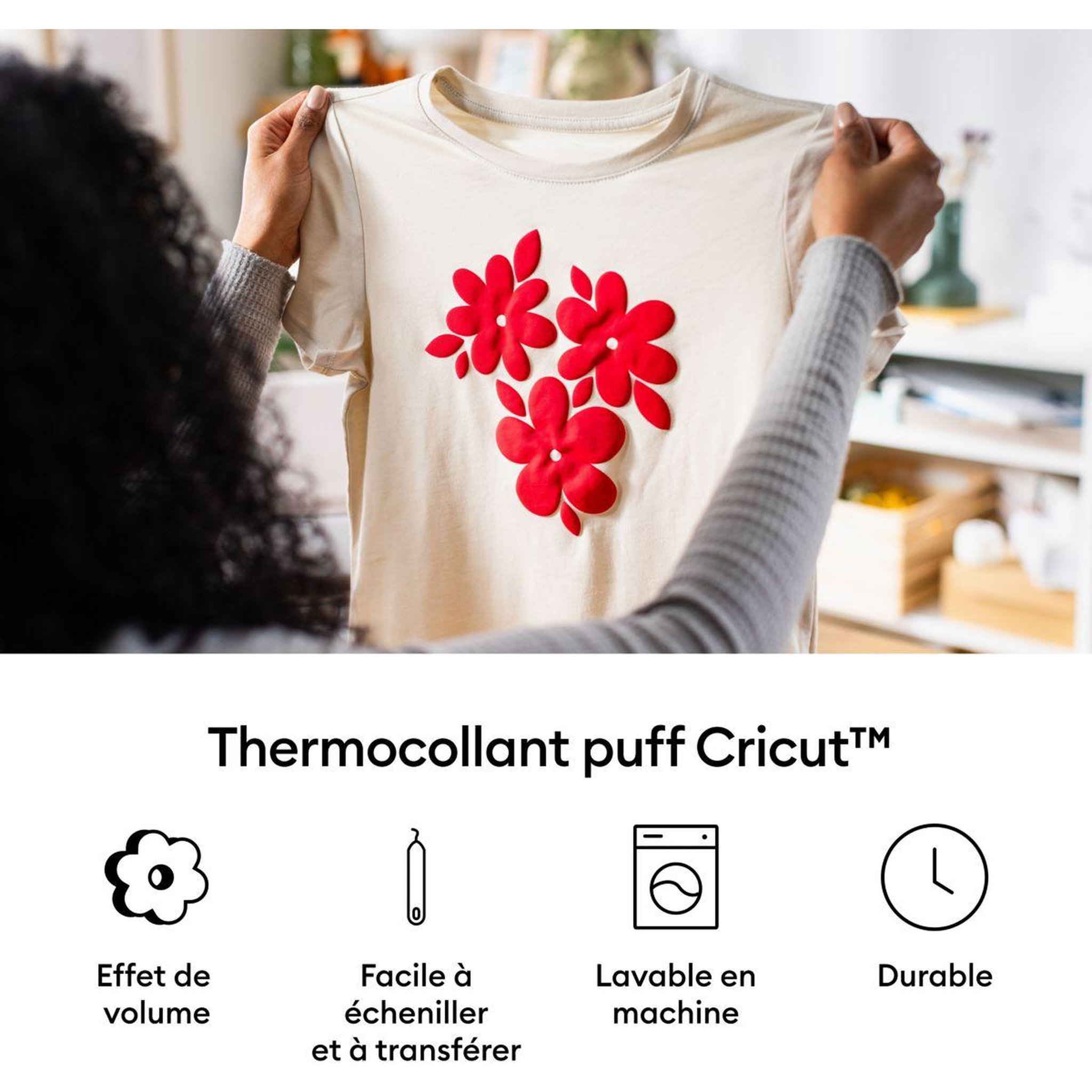 Voir la diapositive 4 : CRICUT Accessoire puff iron on black