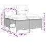 Voir la diapositive 6 : VIDAXL Salon de jardin avec coussins 4 pcs beige resine tressee
