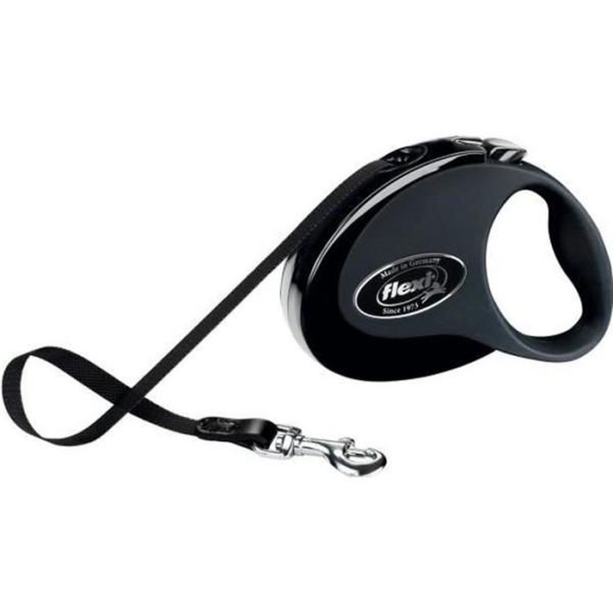 Flexi Laisse flexi collection sangle s - flexi - cl10t5-251-s-20 - noir - pour chiens jusqu'a 15 kg