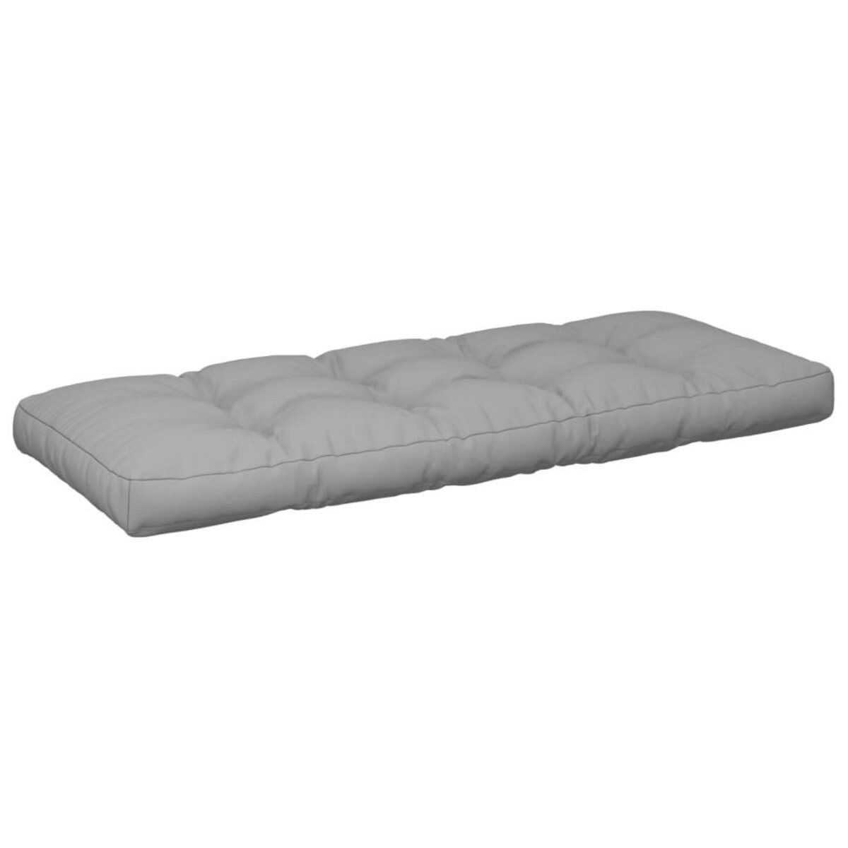 VIDAXL Coussins de palette lot de 2 gris tissu