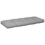 Voir la diapositive 4 : VIDAXL Coussins de palette lot de 2 gris tissu