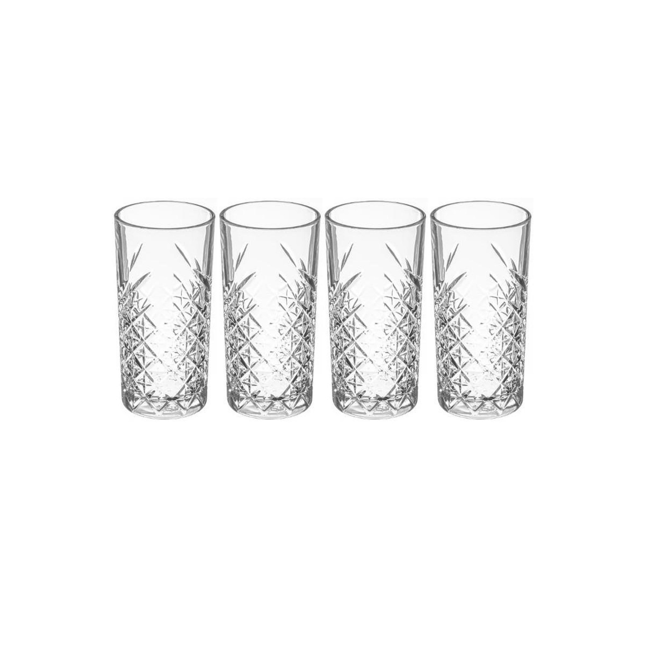 Voir la diapositive 2 : SECRET DE GOURMET Lot de 4 verres à whisky  timeless  45cl transparent