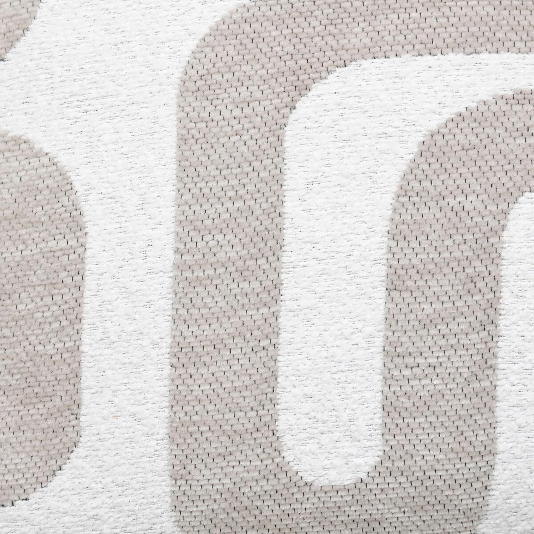 Voir la diapositive 4 : ATMOSPHERA Coussin déco chenille  safina  40x40cm beige lin