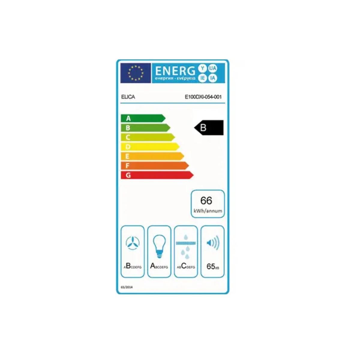 ELICA Hotte décorative murale 90cm 67db 537m3/h inox - PRF0097323A
