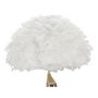 Voir la diapositive 2 : Paris Prix Lampadaire Imitation Plume  Slim  165cm Or & Blanc