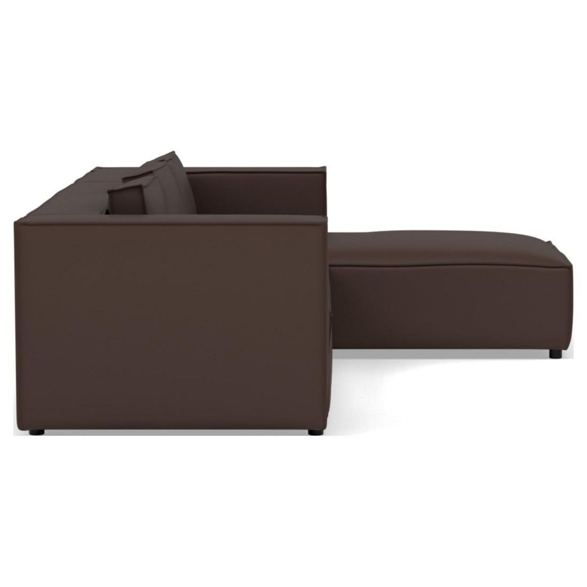 LISA DESIGN Stella - canapé d'angle droit 4 places en simili