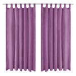 VIDAXL Rideau occultant avec boucles 2 pcs 140 x 225 cm Lilas