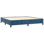 Voir la diapositive 4 : VIDAXL Cadre de lit sans matelas bleu fonce 200x200 cm velours