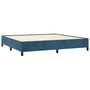 Voir la diapositive 4 : VIDAXL Cadre de lit sans matelas bleu fonce 200x200 cm velours