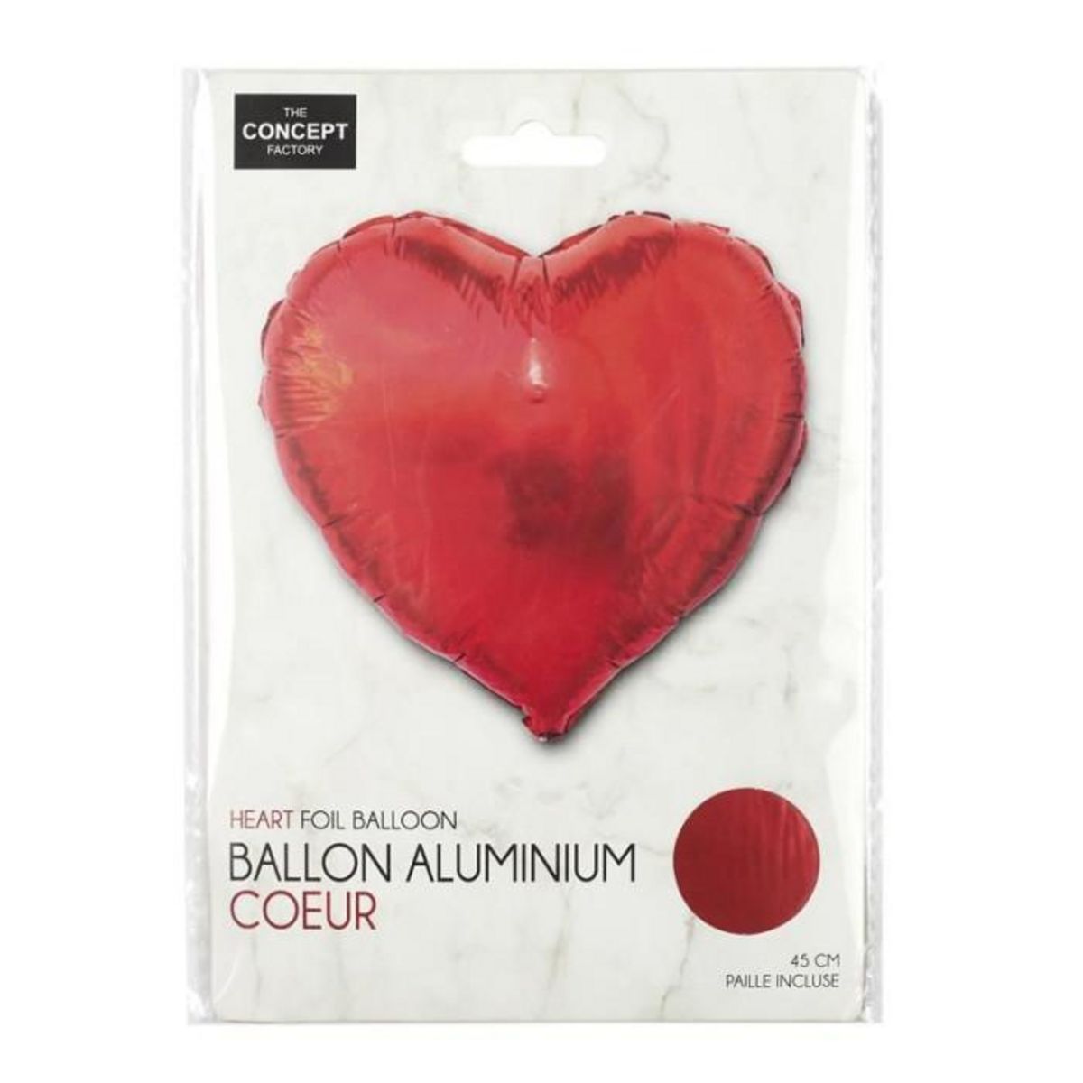 Paris Prix Ballon Gonflable  Cœur  45cm Rouge