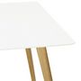 Voir la diapositive 6 : Paris Prix Table de Repas  Hanko  160cm Blanc