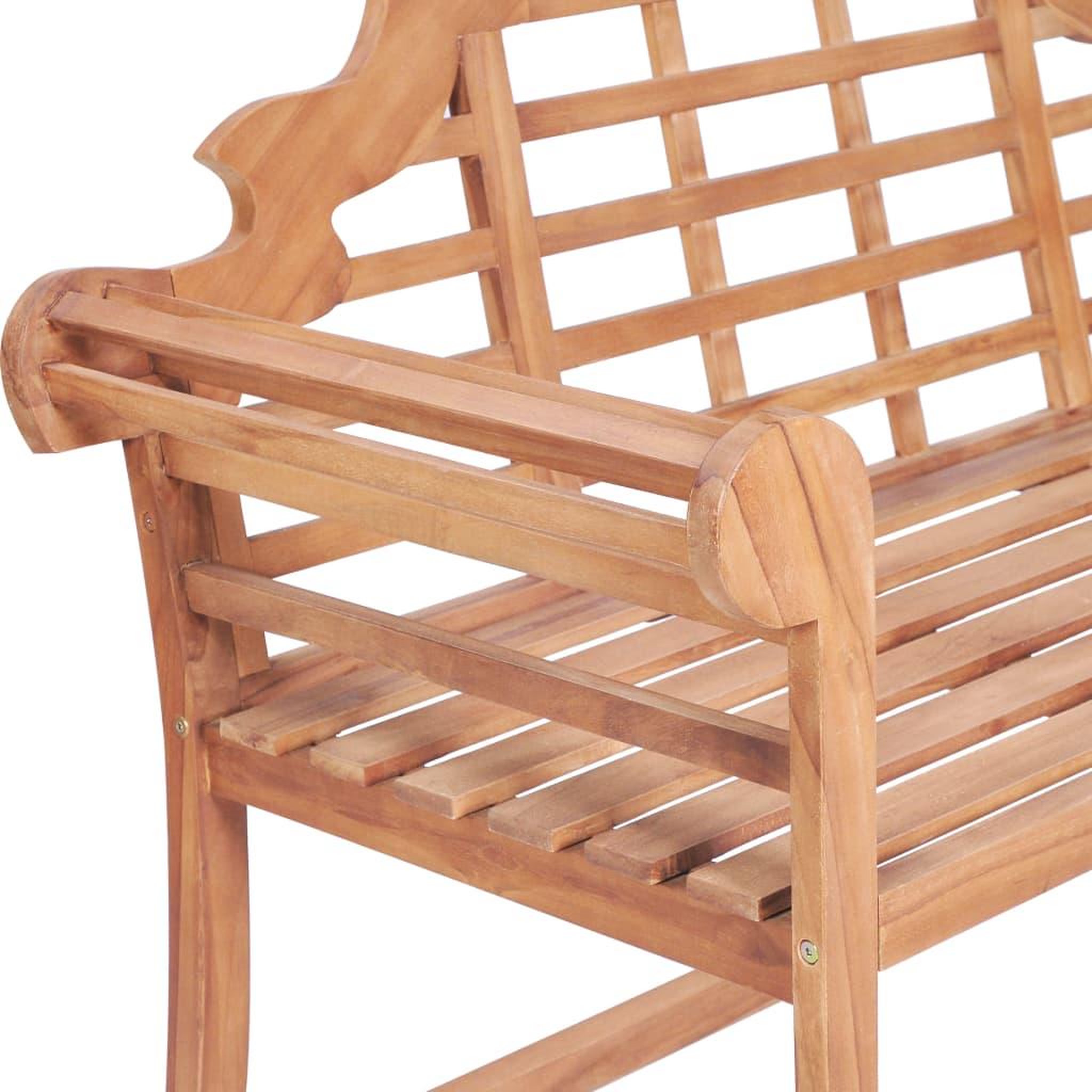 Voir la diapositive 4 : VIDAXL Banc de jardin 127x58,5x92,5 cm bois massif de teck