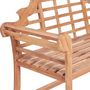 Voir la diapositive 4 : VIDAXL Banc de jardin 127x58,5x92,5 cm Bois massif de teck