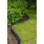 Voir la diapositive 2 : NATURE Bordure de jardin - PE recyclé épaisseur 3 mm, gris - H15 cm x 40 m