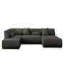 Voir la diapositive 1 : LISA DESIGN Onyx - canapé modulable panoramique d'angle gauche 7 places - en tissu
