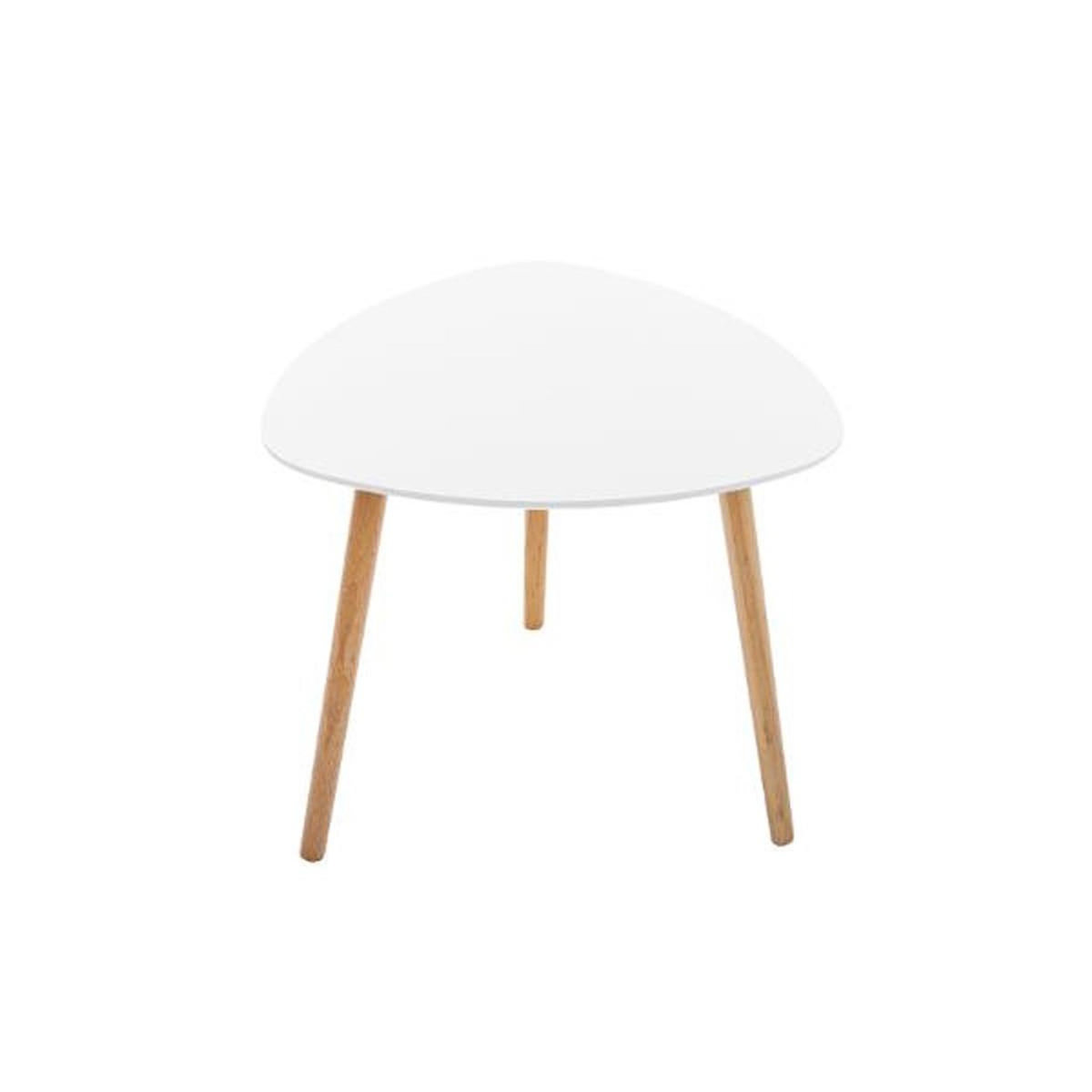 ATMOSPHERA Lot de 3 Tables à Café Gigognes  Mileo  60cm Blanc