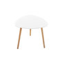 Voir la diapositive 4 : ATMOSPHERA Lot de 3 Tables à Café Gigognes  Mileo  60cm Blanc
