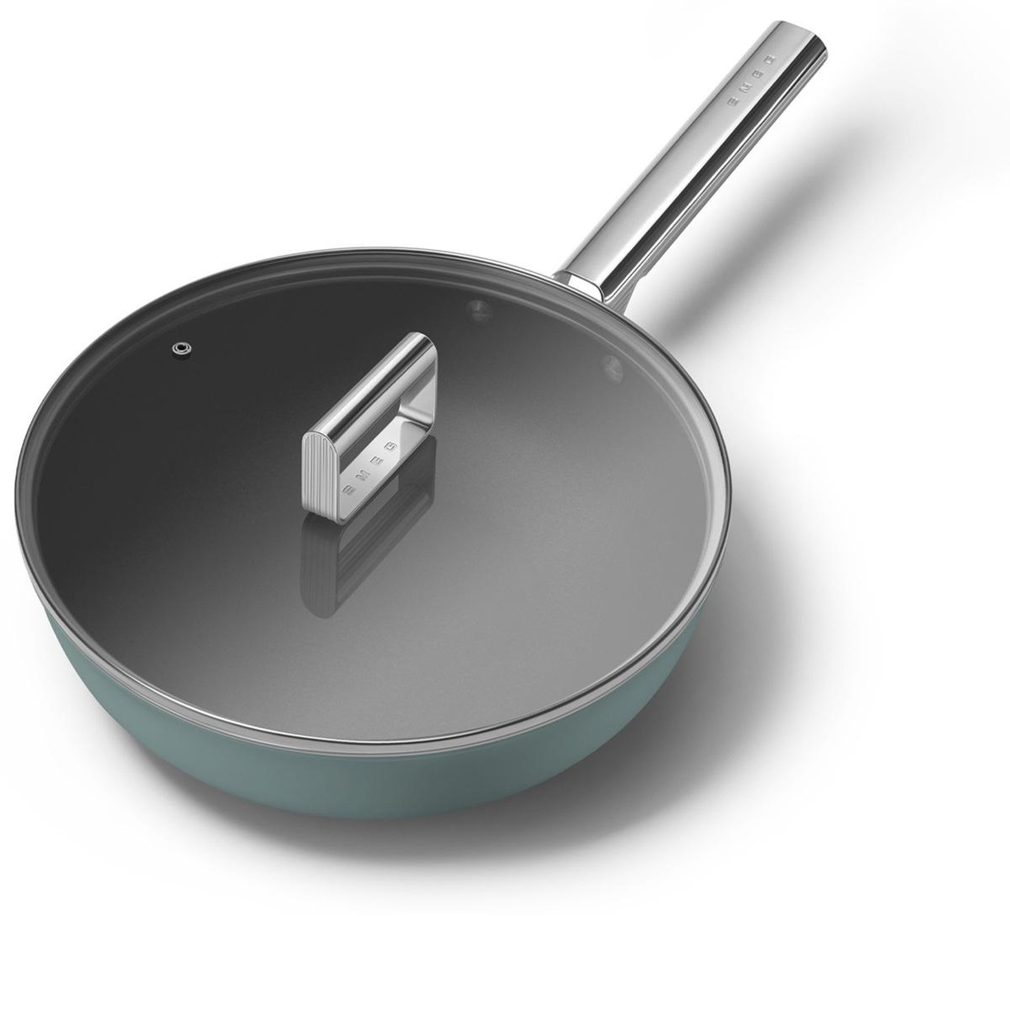 Voir la diapositive 6 : SMEG Poêle wok 30cm vert émeraude mat - wof3002egm