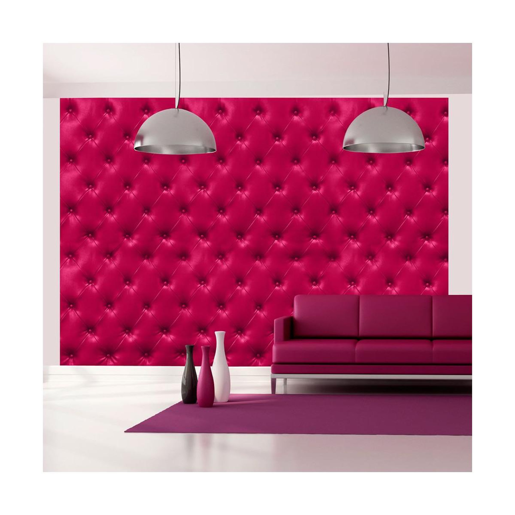 Voir la diapositive 1 : Paris Prix Papier peint  fuchsia rhombuses