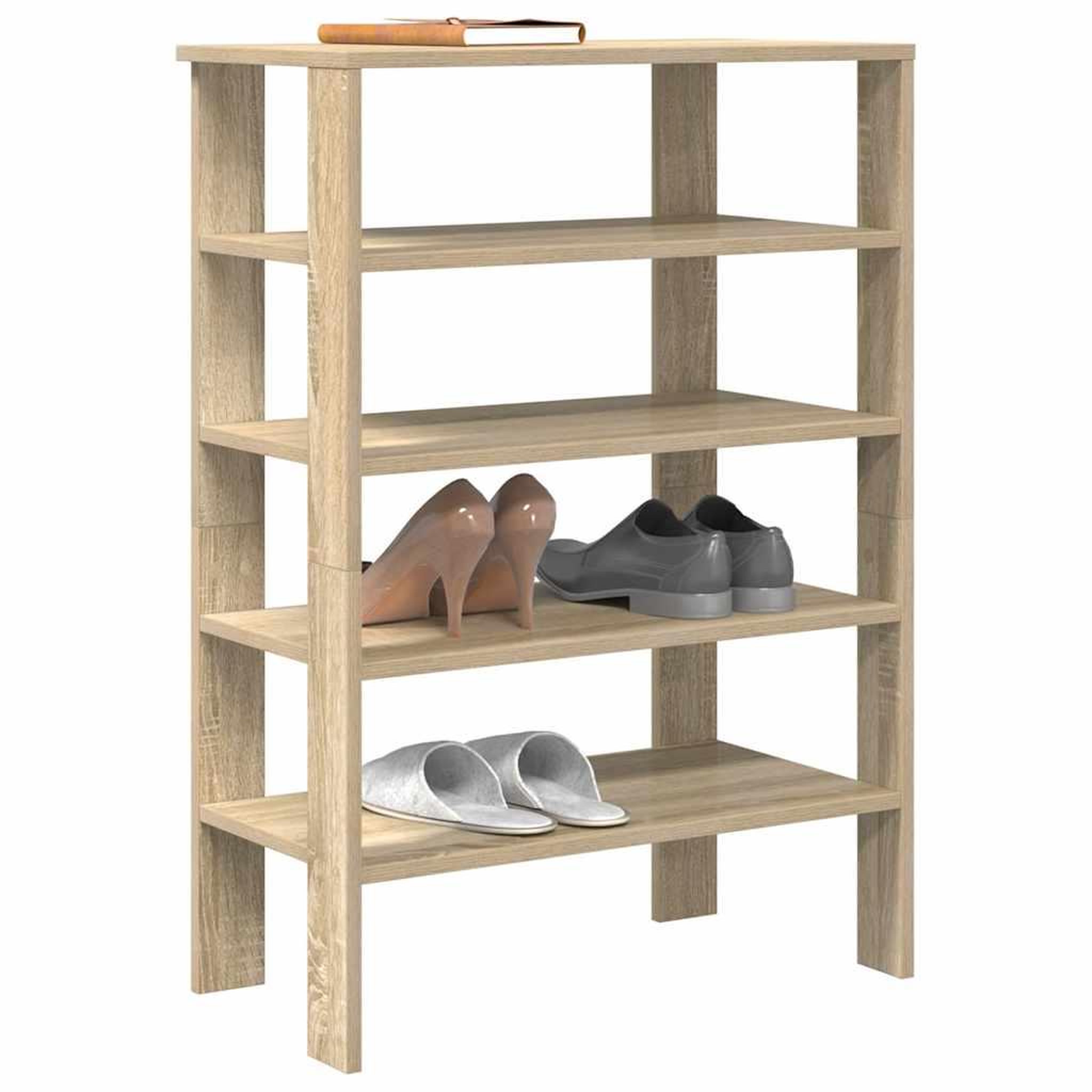 VIDAXL Etagere a chaussures chene sonoma 61x32x87,5 cm bois ingenierie