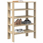 Voir la diapositive 1 : VIDAXL Etagere a chaussures chene sonoma 61x32x87,5 cm bois ingenierie
