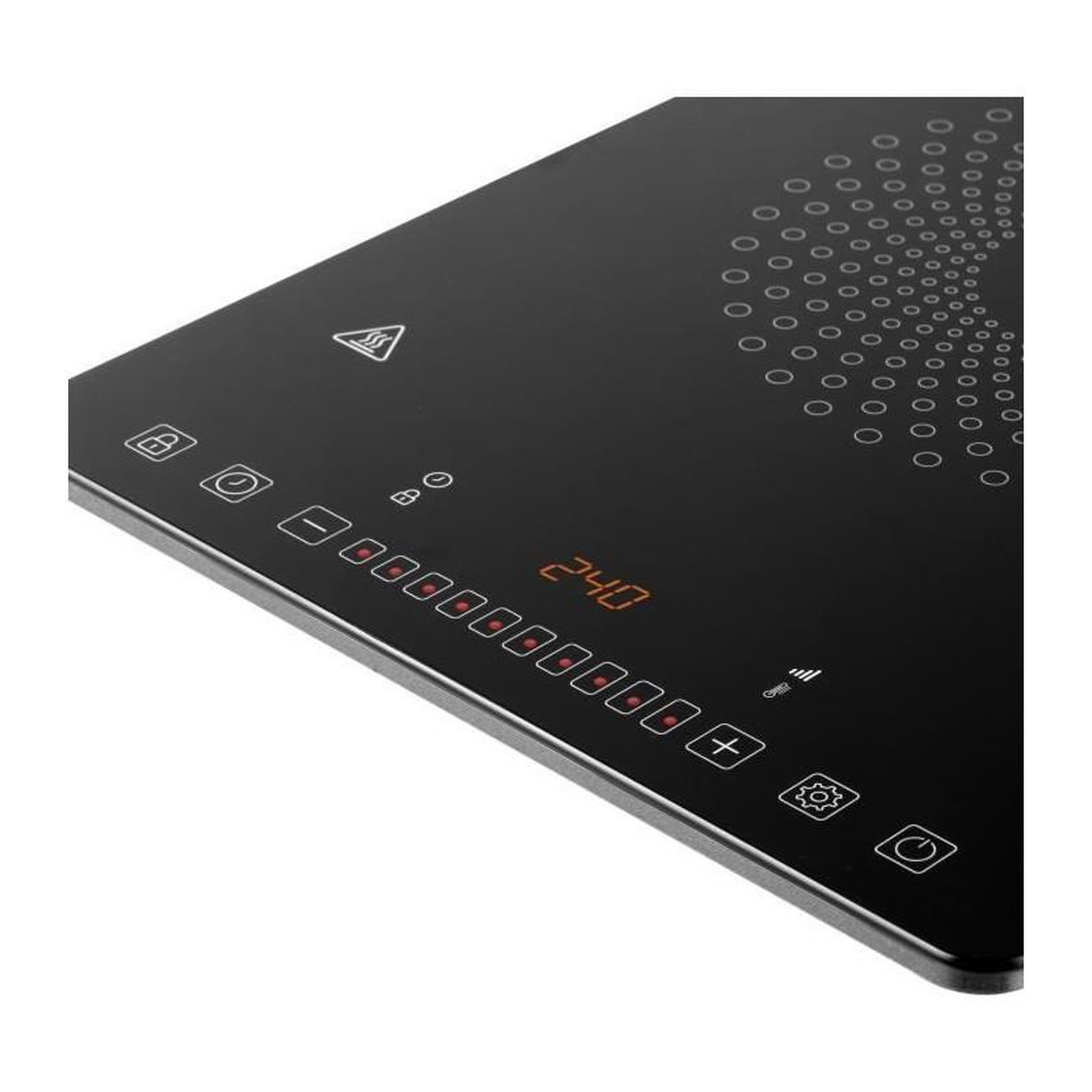 Voir la diapositive 4 : SENCO Plaque de cuisson a induction - SENCOR - SCP 3701BK - 2000 W - 1 foyer - Noir