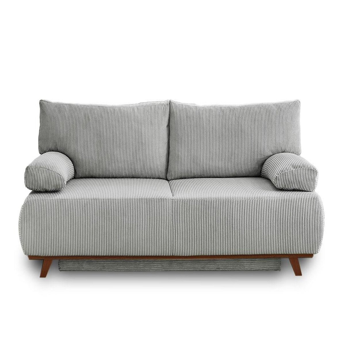 BEST MOBILIER Cristal - canapé 3 places - convertible avec coffre - en velours côtelé